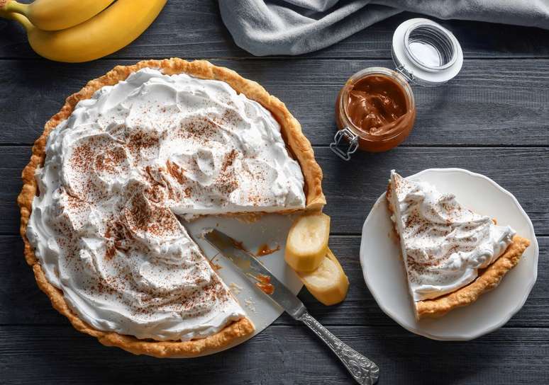 Torta de banana com pão de forma