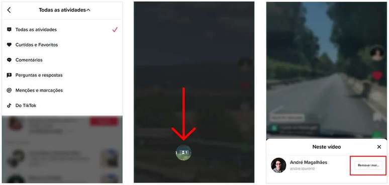 Open the post to remove a tag on spam videos on TikTok (Image: Screenshot/André Magalhães/Canaltech)