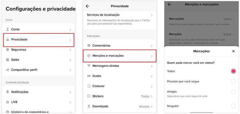Use privacy settings to control spam notifications (Image: Screenshot/André Magalhães/Canaltech)