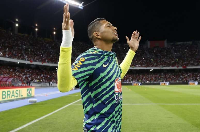 Atacante fez a sua estreia com a camisa da Seleção Brasileira principal (Foto: Rafael Ribeiro/ CBF)