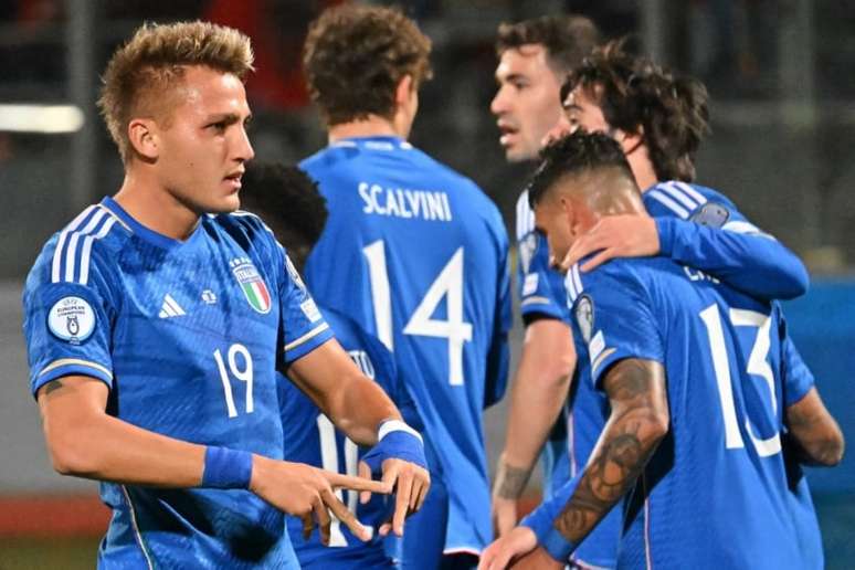 Itália conquistou primeira vitória nas Eliminatórias da Eurocopa (ALBERTO PIZZOLI / AFP)