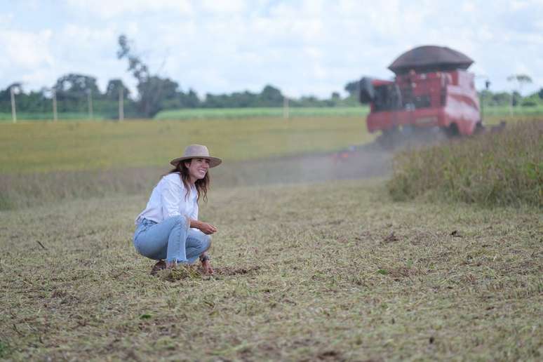 Maira Lelis, produtora da Fazenda Santa Helena, que faz parte do projeto PRO Carbono da Bayer