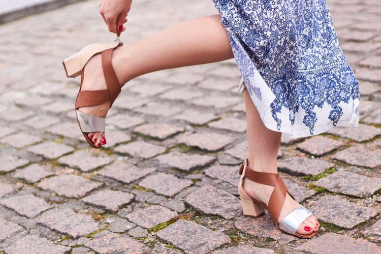 Salto bloco &eacute; mais confort&aacute;vel para os p&eacute;s 