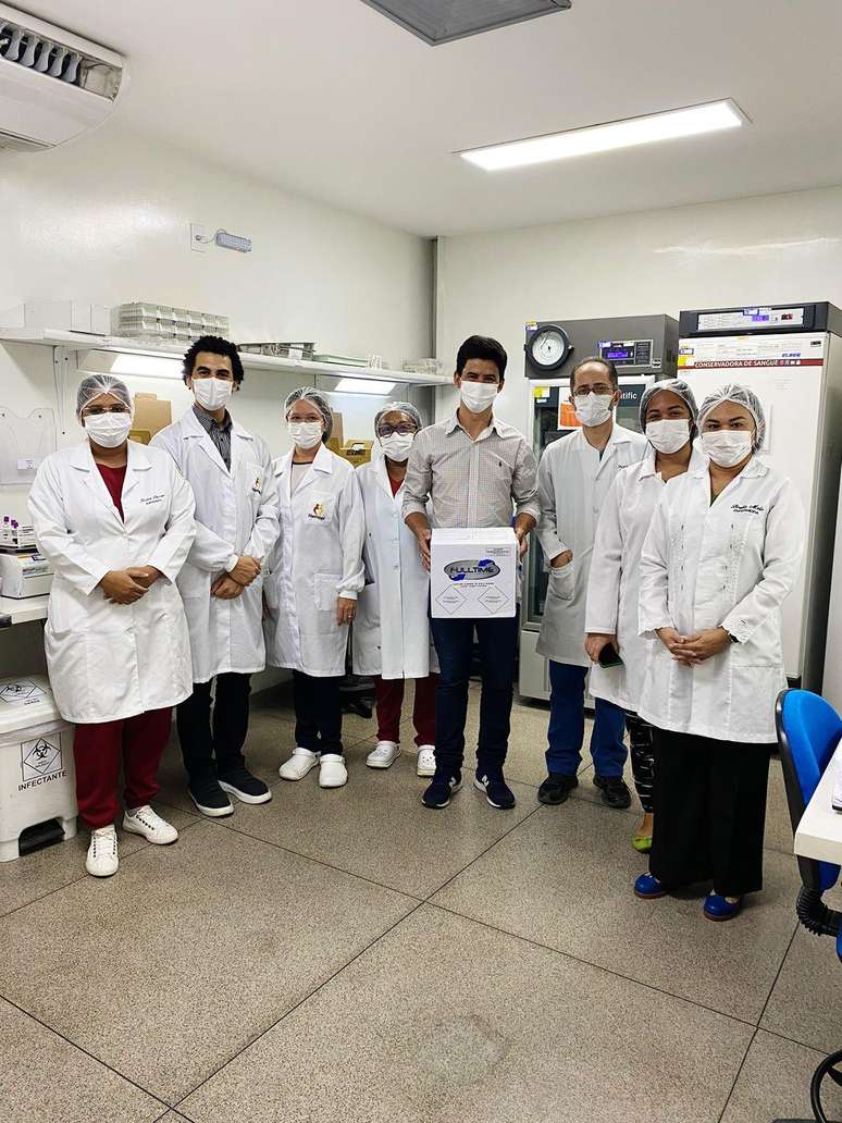 ...que foi enviado ao Piau&iacute;, onde m&eacute;dicos receberam o material