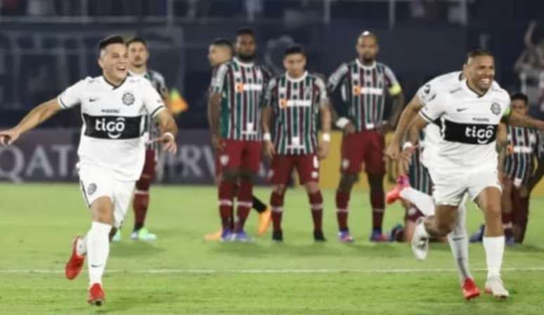 Olimpia venceu o Fluminense nos pênaltis por 4 a 1 (Foto: NATHALIA AGUILAR / POOL / AFP)