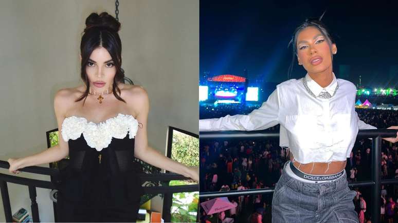 Transpar&ecirc;ncia e ousadia foram alguns dos elementos dos looks das famosas no Lollapalooza 2023 - Fotos: @gessicakayane e @pocah