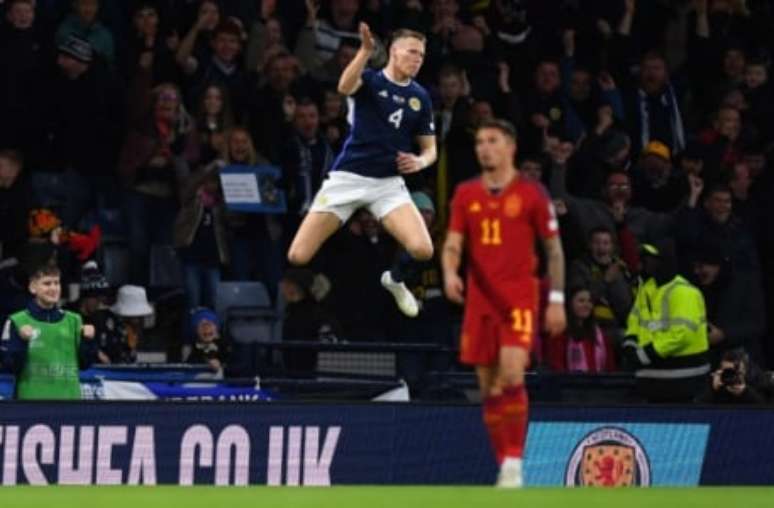 McTominay chegou a quatro gols nas Eliminatórias da Eurocopa (ANDY BUCHANAN / AFP)