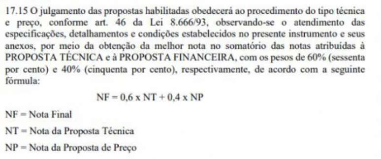 Entenda Como Funciona O Julgamento No Atual Edital Sobre A Concessão Do