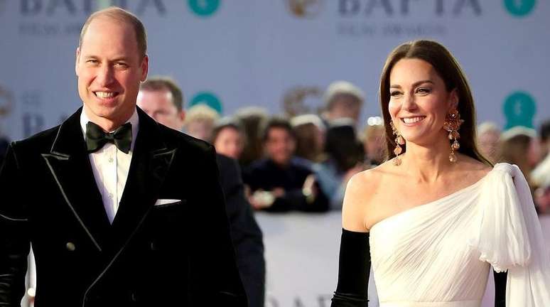 O príncipe William e a esposa Kate Middleton 
