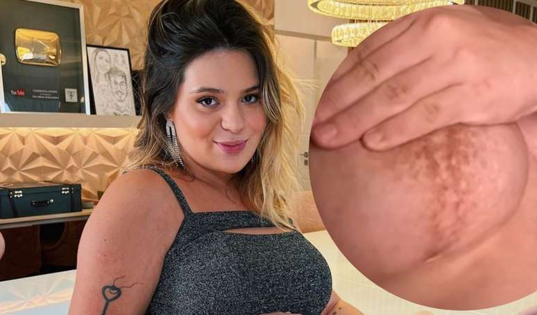Shamelessly, Viih Tube shows stretch marks and body changes on home videos during pregnancy