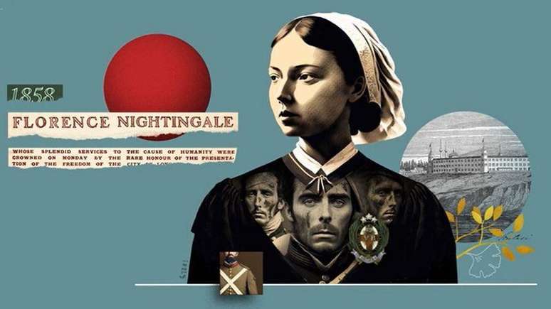 Florence Nightingale carregava uma l&acirc;mpada para examinar seus pacientes durante a guerra. Por isso, passou a ser chamada de &lsquo;A Dama da L&acirc;mpada&rsquo;