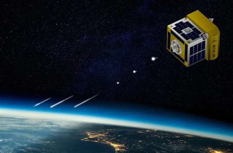 Esferas metálicas liberadas de satélite vão produzir chuva de meteoros artificial