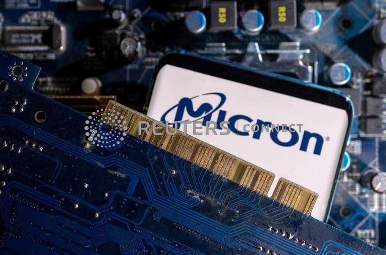 Logo da Micron 6/3/2023 REUTERS/Dado Ruvic/Ilustração