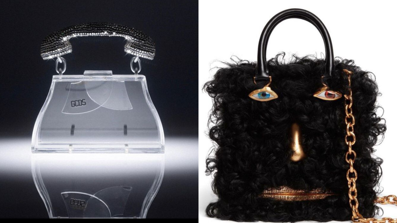 Bolsas da GCDS e da Schiaparelli 