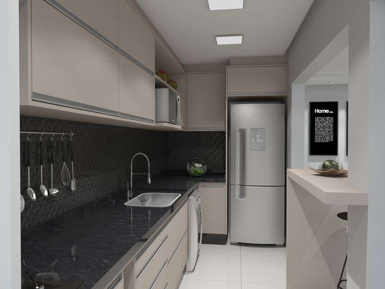 Deixe o ambiente ainda organizado com ganchos e prateleiras. Fonte Pixabay