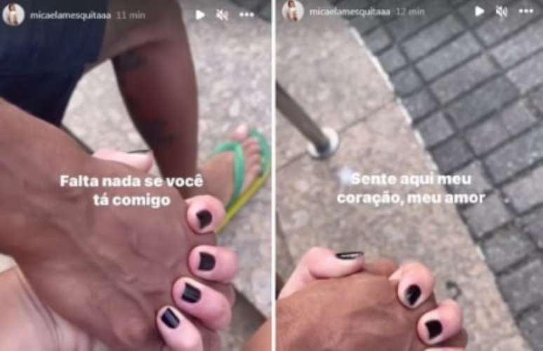 Micaela postou fotos com o suposto novo affair (Foto: Reprodução/Instagram)