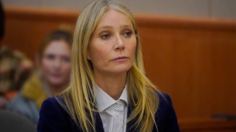 A atriz Gwyneth Paltrow no dia do veredito.