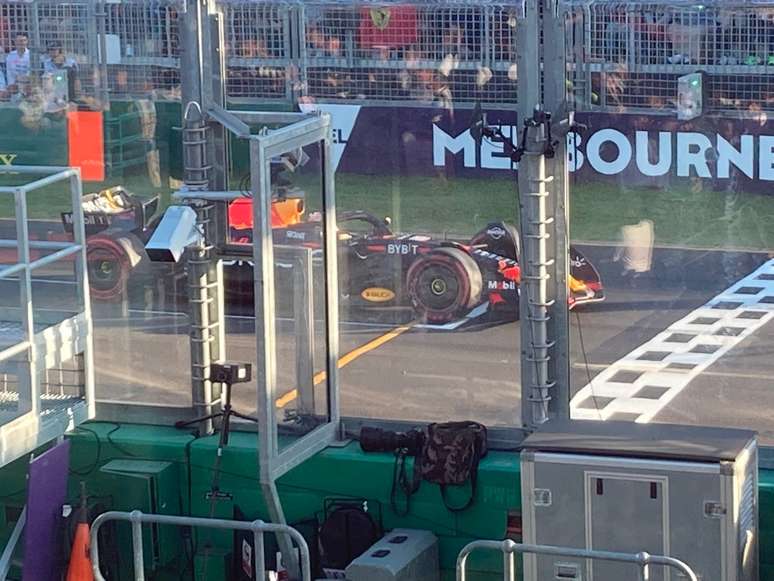 Another angle of Verstappen's position and it shows that the driver was on the limit 