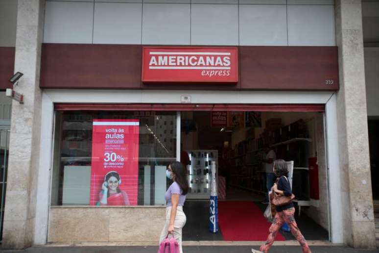 Fachada da loja Americanas, na Av. Paulista, sem São Paulo