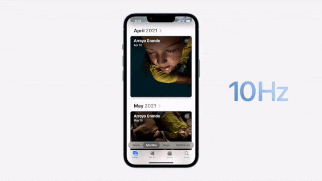 ProMotion optimizes screen refresh rate for smooth images and less battery consumption; The entire iPhone 17 lineup is expected to debut with a frequency of 120Hz (Image: Disclosure / Apple) ProMotion optimizes screen refresh rate for smooth images and less battery consumption; The entire iPhone 17 lineup is expected to debut with a frequency of 120Hz (Image: Disclosure / Apple)