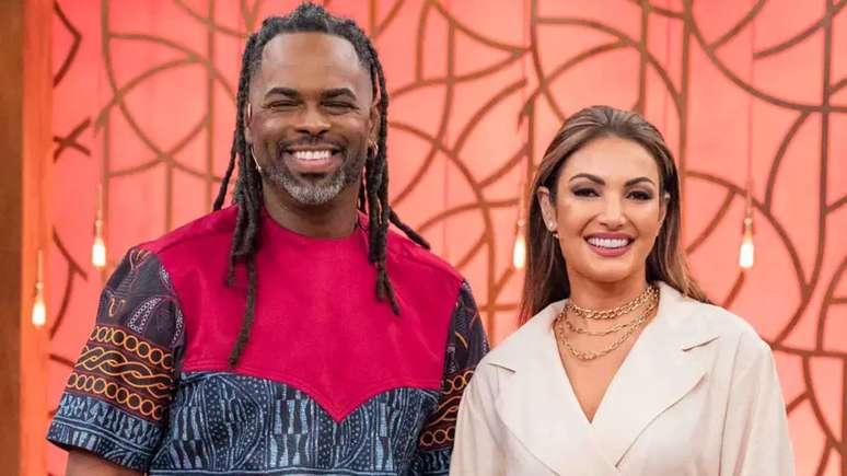 Manoel Soares e Patrícia Poeta no 'Encontro'