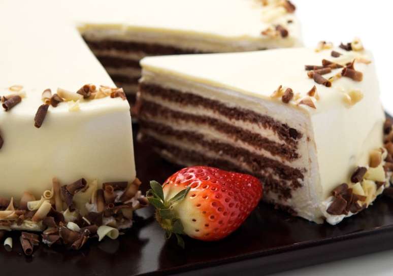 Pavê de chocolate branco completo