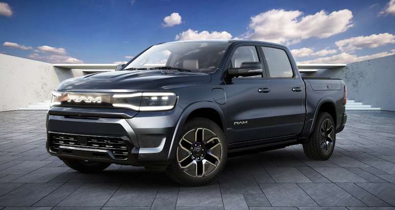 Ram 1500 REV vai chegar ao mercado americano em 2024 com autonomia para até 800 km.