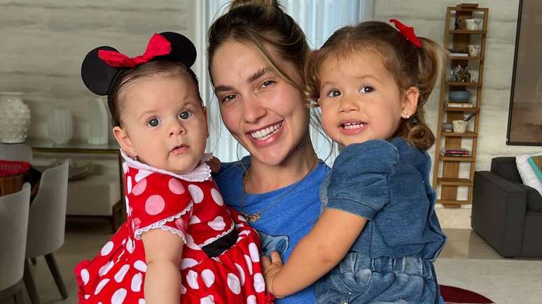 Virginia Fonseca e as filhas, Maria Flor e Maria Alice. Reprodução/Instagram