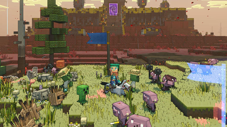 Minecraft Legends leva ação e estratégia para mundo da Mojang