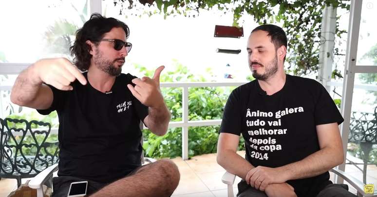 Ciro e Matheus, em gravação presencial mais recente do canal