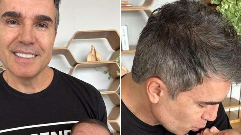 Gemini, Claudia Raia’s husband combines clothes with Luca: ‘Your face’