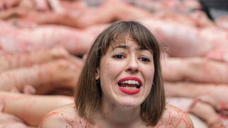 Animal rights activists have long staged naked protests Animal rights activists have long staged naked protests