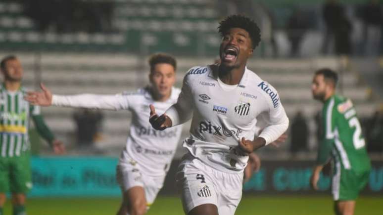 Eduardo Bauermann marcou no último jogo do Santos no Alfredo Jaconi (Foto: Divulgação / Santos)