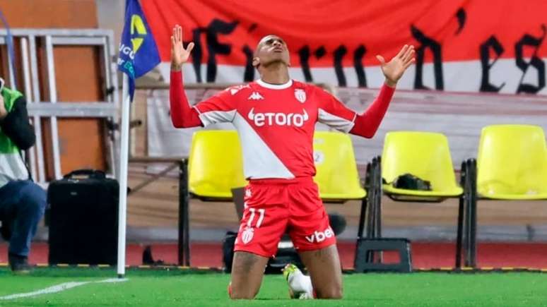 Jean Lucas atuando pelo Monaco (Valery Hache/ AFP)