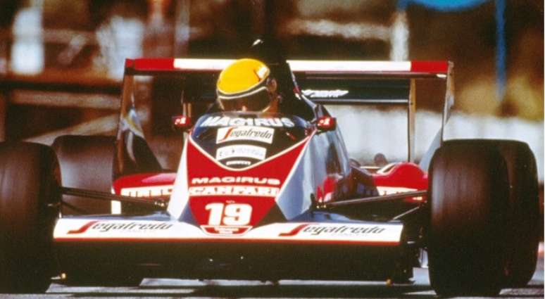 Senna e o Toleman TG183B em Kyalami