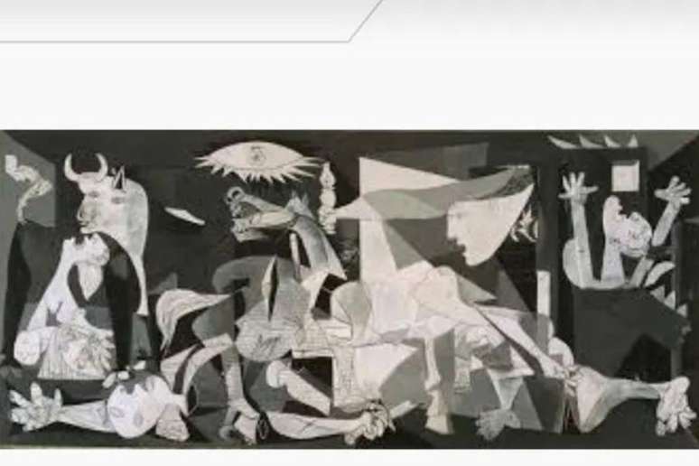 Guernica, quadro pintado em 1937 por Pablo Picasso, é considerado um dos mais importantes da história da pintura mundial Crédito