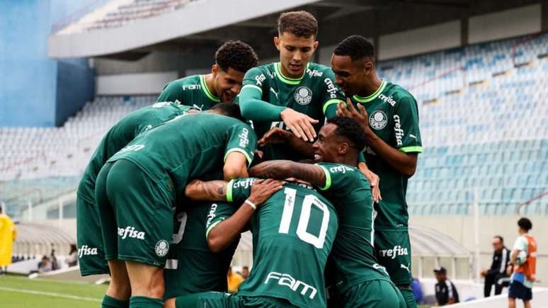 O Palmeiras é vice-líder do Brasileirão sub-20 (Foto: Divulgação/Palmeiras)