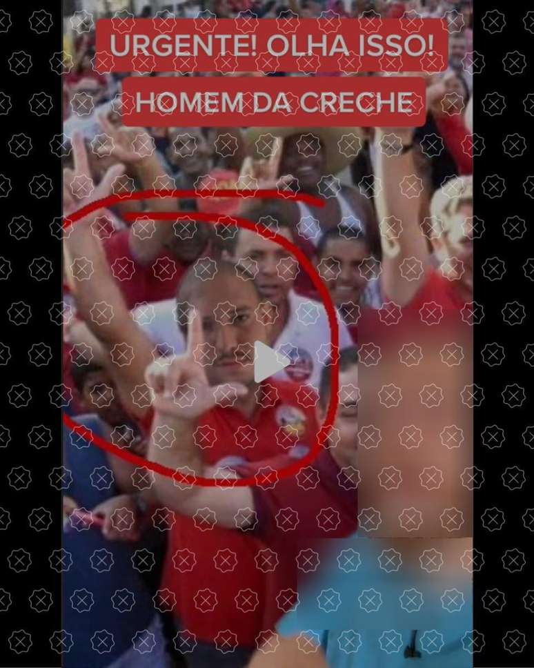 Posts difundem montagem para alegar que autor do ataque à creche em Blumenau seria apoiador do PT