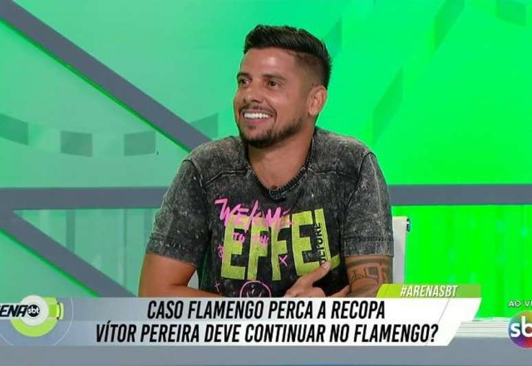 Ex-jogador havia criticado o Flamengo no início da temporada (Foto: Reprodução/ SBT