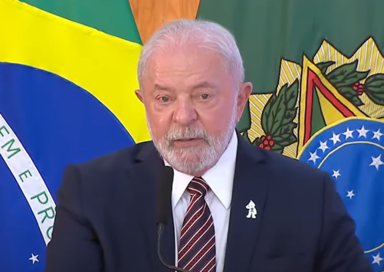 Lula em pronunciamento de 100 dias de governo