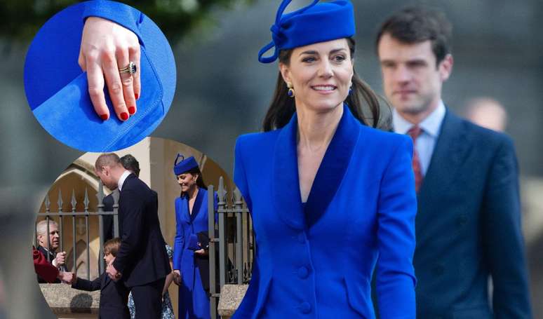Unhas vermelhas e look azul: por que outfit de Kate Middleton na Páscoa é 'estratégico' da família real?.