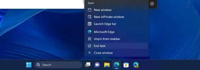 Right-clicking to close a task would be a big step forward for Windows 11 (Image: Playback/Windows Latest) Right-clicking to close a task would be a big step forward for Windows 11 (Image: Playback/Windows Latest)