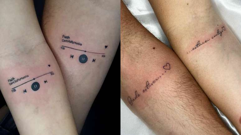 Ideias de tatuagens para casal