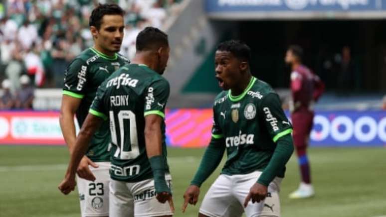 Na ausência de Veiga e Rony, Endrick pode ser o "cara" (Foto: Cesar Greco/Palmeiras)