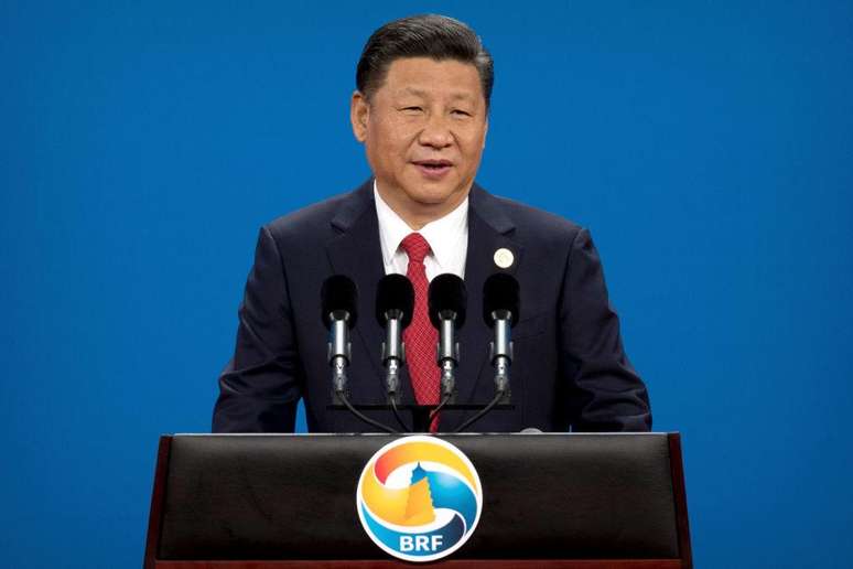 Xi Jinping em evento relacionado à iniciativa One Belt, One Road em 2017