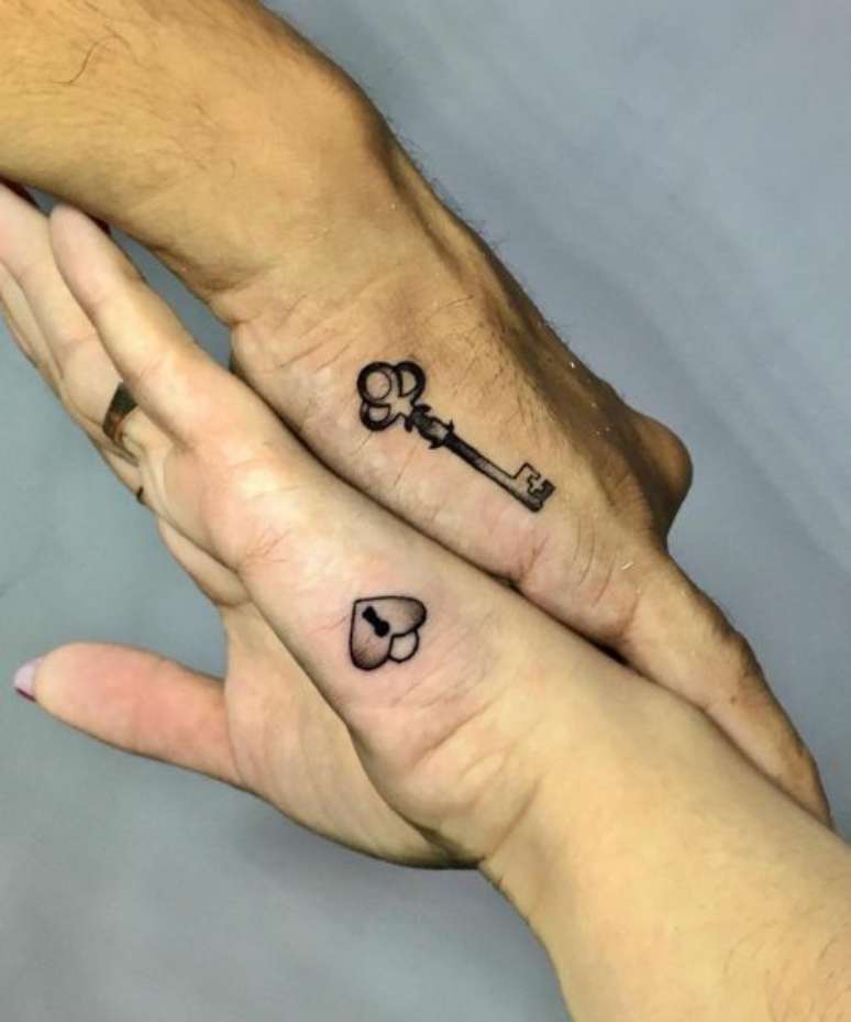 Inspiração de tatuagem para os casais que se completam –