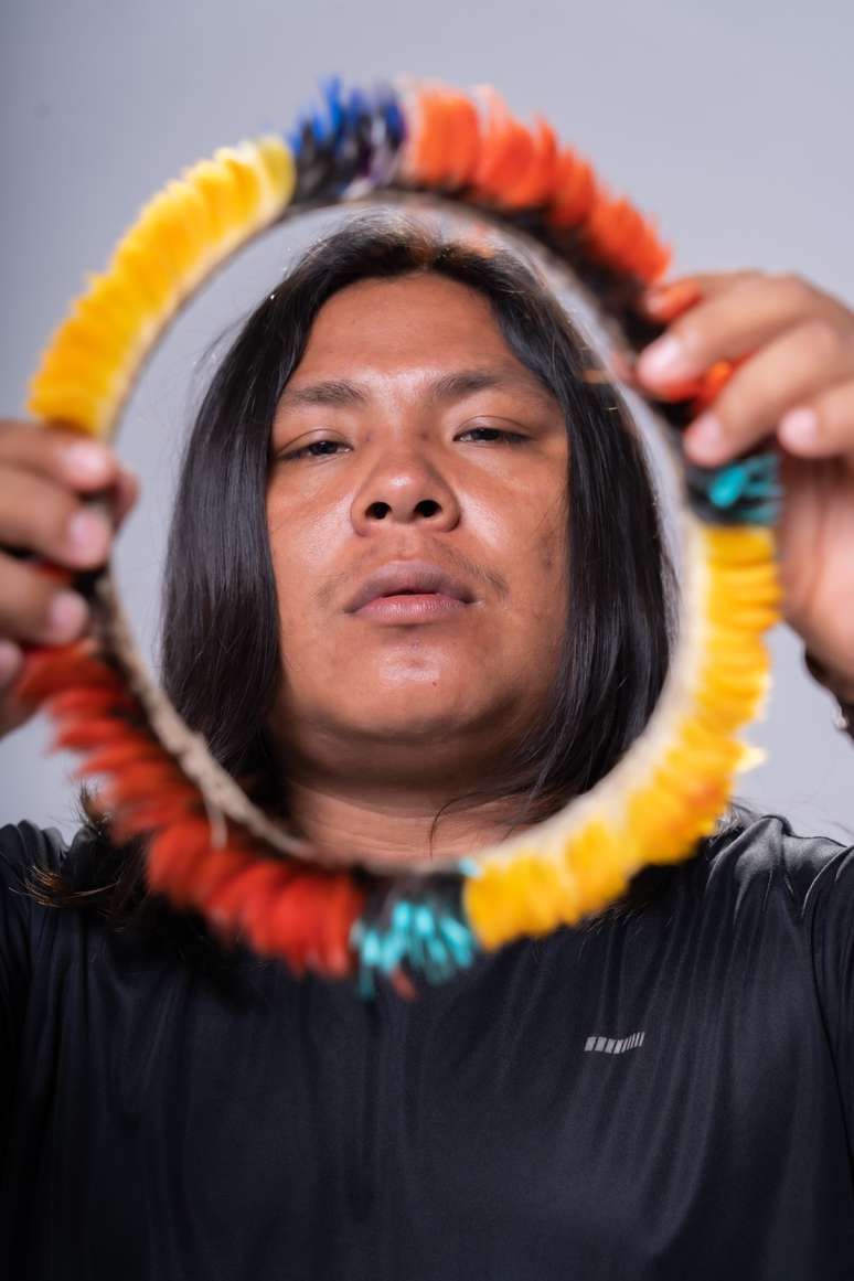 Kauri Daldeia, influenciador indígena de 28 anos da etnia Waiãpi