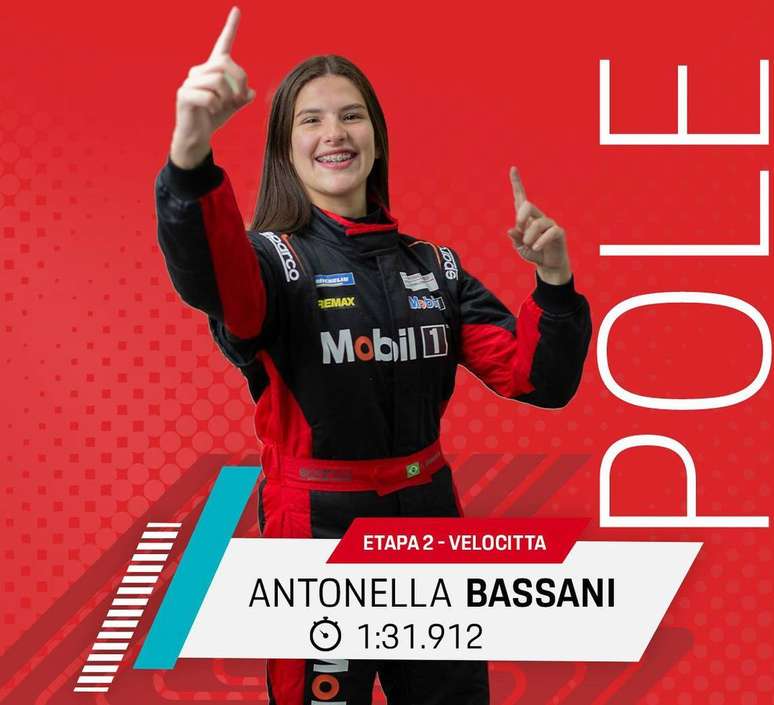 Antonella Bassani é a primeira mulher a conquista uma pole position na Porsche Cup Brasil