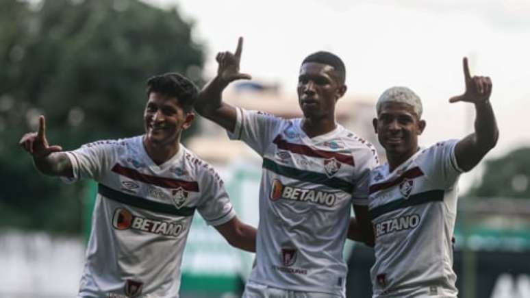 Trio marcou para o Fluminense (Foto: Marcelo Gonçalves/ Fluminense FC)