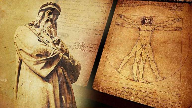 Leonardo da Vinci procurou revelar as proporções geométricas perfeitas que regem o mundo natural